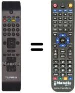 Mando a distancia equivalente Telefunken RC3902