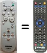 Replacement remote control Toshiba TLP-T70M