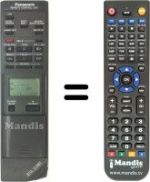 Télécommande équivalente Panasonic VEQ1100