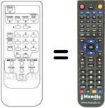 Télécommande équivalente Thomson VK200PS