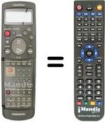 Replacement remote control Daewoo DVF46SV
