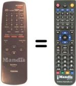 Mando a distancia equivalente Toshiba V427G