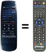 Télécommande équivalente Toshiba V400