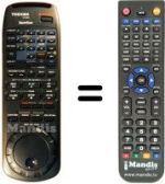 Mando a distancia equivalente Toshiba V813G