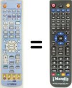 Télécommande équivalente Yamaha DVRS120