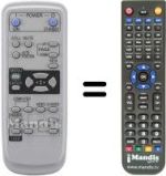 Replacement remote control XD206U