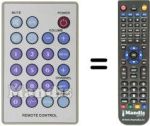 Télécommande équivalente Tokai LTV502