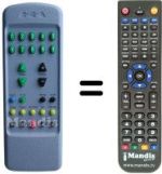 Télécommande équivalente Mivar 21SF1 STEREO