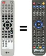 Télécommande équivalente LG LH-W250SC