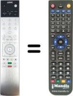 Télécommande équivalente Loewe ACONDA9281ZW