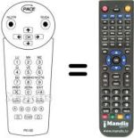 Mando a distancia equivalente Pace HANDSET PLATINUM