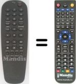 Mando a distancia equivalente Philips DVD612 / 001