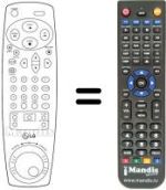 Télécommande équivalente LG REMCON052