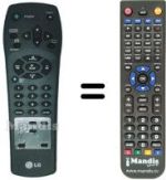 Mando a distancia equivalente LG REMCON025