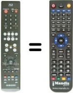 Télécommande équivalente Samsung BDP1400