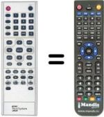 Replacement remote control Telesystem BLACKBOOK