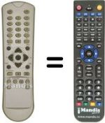 Télécommande équivalente Zehnder DX3000CI