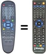 Replacement remote control MAJESTIC REMCON1354