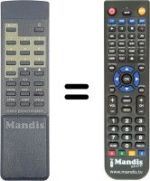 Mando a distancia equivalente Pace MSP990