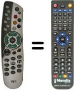 Télécommande équivalente Telesystem TS6.5DT