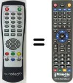 Mando a distancia equivalente Sunstech DTB-P460