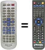 Replacement remote control United DVD4057M