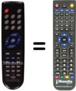 Télécommande équivalente Radix EPSILON3CI