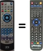 Télécommande équivalente Odin