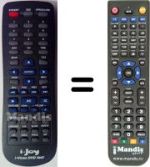 Télécommande équivalente i-Joy I-VISION-DVD1006 (V. 2015)