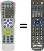 Replacement remote control Fenner DVD60PRO