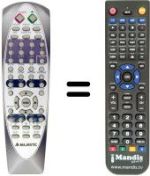 Replacement remote control MAJESTIC DVX-377 USB