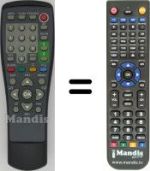 Télécommande équivalente Zehnder DX4000