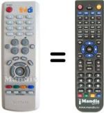 Replacement remote control TiViDi DCB-B360G