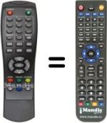 Replacement remote control MPMAN DVB-T2012
