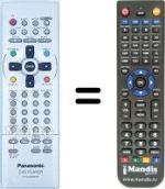 Replacement remote control Panasonic AV-XV10EGS