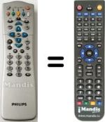 Mando a distancia equivalente Philips DSR2210-03