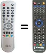 Télécommande équivalente RCX115