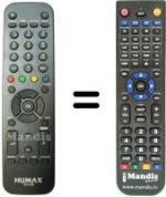 Replacement remote control Humax HD5500T