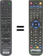 Télécommande équivalente RMT-D115P