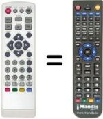 Télécommande équivalente Telesystem TS6211DT