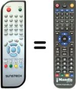 Télécommande équivalente Sunstech DTB-P500HD-BLACK