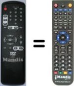 Replacement remote control Thomson DVD400SA
