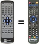 Replacement remote control Telesystem TS5200VXB