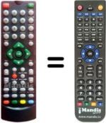 Replacement remote control Trevi HD3385TT