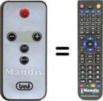 Replacement remote control Trevi SB 8300TV