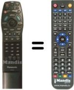 Télécommande équivalente Panasonic VEQ2017