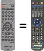 Télécommande équivalente Pioneer DVD3505