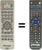 Télécommande équivalente Pioneer DV550