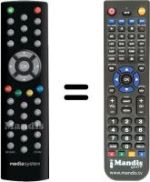 Replacement remote control MEDIA SYSTEM M5000