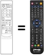 Télécommande équivalente Audiosonic MV 207